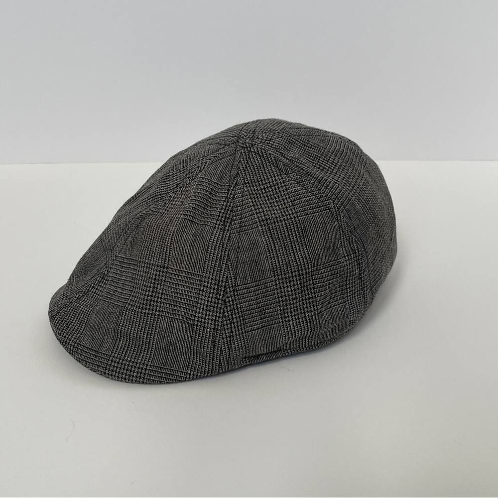 H&M Gray Checkered Flat Cap